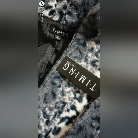 LS LeopardPrint Faux-FurCoat Black - Picture 12 of 16